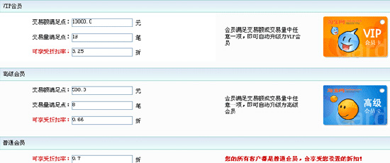 會(huì)員打折