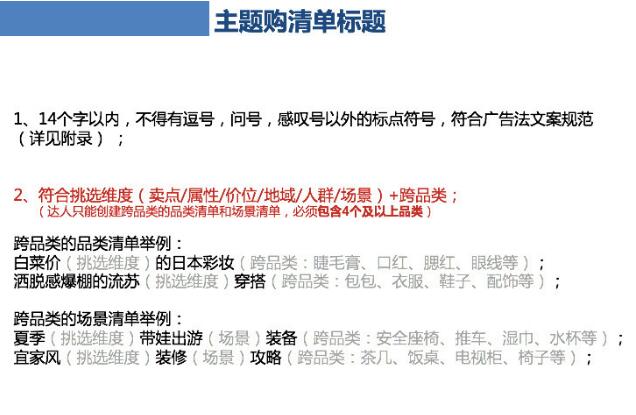 主題購標(biāo)題要求