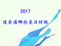 2017速賣(mài)通哪些類(lèi)目好做