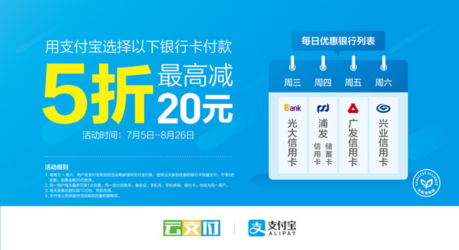 支付寶銀行折扣日優(yōu)惠多少? 支付寶銀行折扣日優(yōu)惠多少?